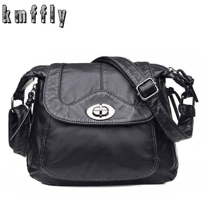 Women Messenger Bag Soft PU Leather Crossbody Bag Female Handbag Purses Female HandBags