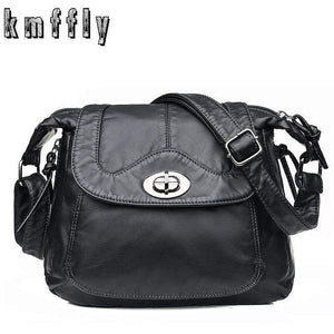Women Messenger Bag Soft PU Leather Crossbody Bag Female Handbag Purses Female HandBags