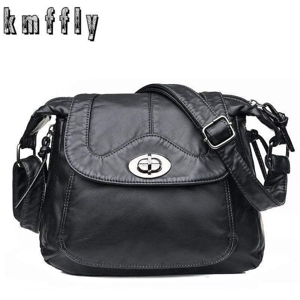 Women Messenger Bag Soft PU Leather Crossbody Bag Female Handbag Purses Female HandBags