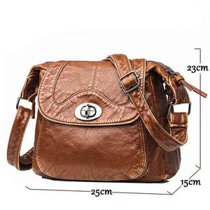 Women Messenger Bag Soft PU Leather Crossbody Bag Female Handbag Purses Female HandBags
