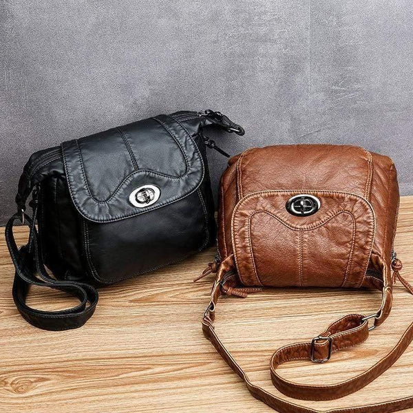 Women Messenger Bag Soft PU Leather Crossbody Bag Female Handbag Purses Female HandBags
