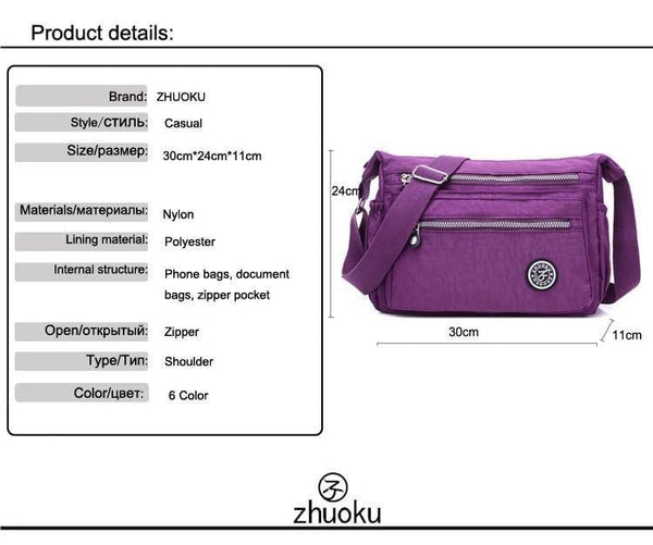 Planet Gates Women Messenger Bags Mini Ladies Nylon Handbags Shoulder Bag For Women Tote Handbag Bolsas Feminina Crossbody Bags