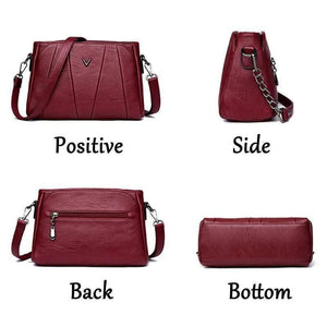 Women Messenger Bags Small Leather Shoulder Bag Female Sac a Main Vintage Flap Ladies Bag