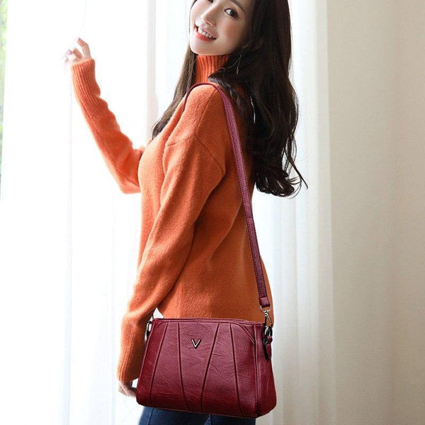 Women Messenger Bags Small Leather Shoulder Bag Female Sac a Main Vintage Flap Ladies Bag