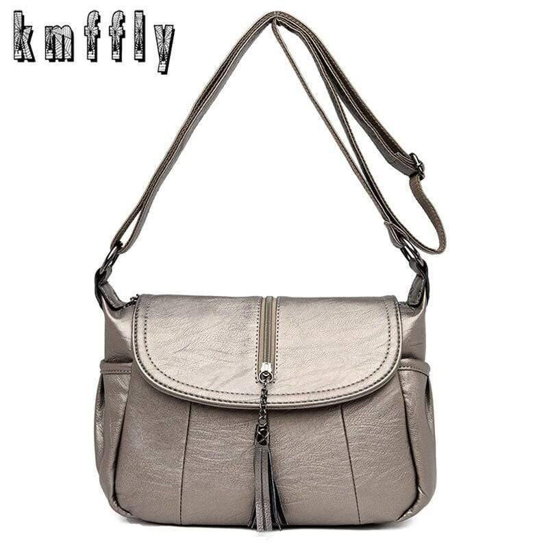 Women Messenger Shoulder Bag Sheepskin Leather Bags High Quality Small Crossbody Bags Casual