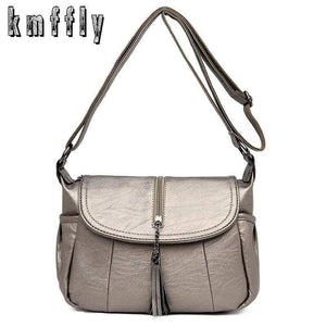 Women Messenger Shoulder Bag Sheepskin Leather Bags High Quality Small Crossbody Bags Casual