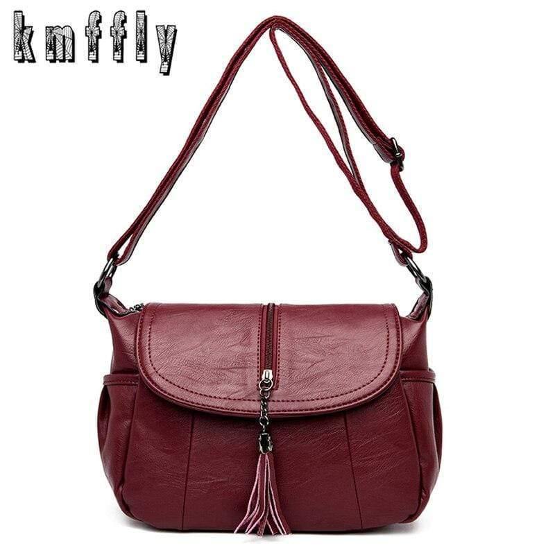 Women Messenger Shoulder Bag Sheepskin Leather Bags High Quality Small Crossbody Bags Casual
