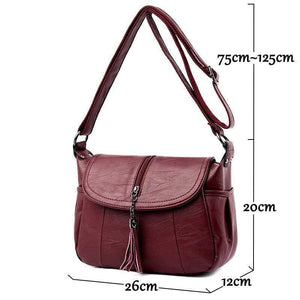 Women Messenger Shoulder Bag Sheepskin Leather Bags High Quality Small Crossbody Bags Casual