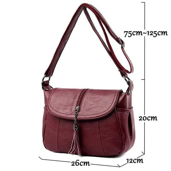 Women Messenger Shoulder Bag Sheepskin Leather Bags High Quality Small Crossbody Bags Casual