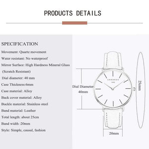 Planet Gates Women Minimalist Wristwatches Fashion Lovers Couples Watch with Leather Strap Clock Simple Relogio Masculino Reloj Mujer