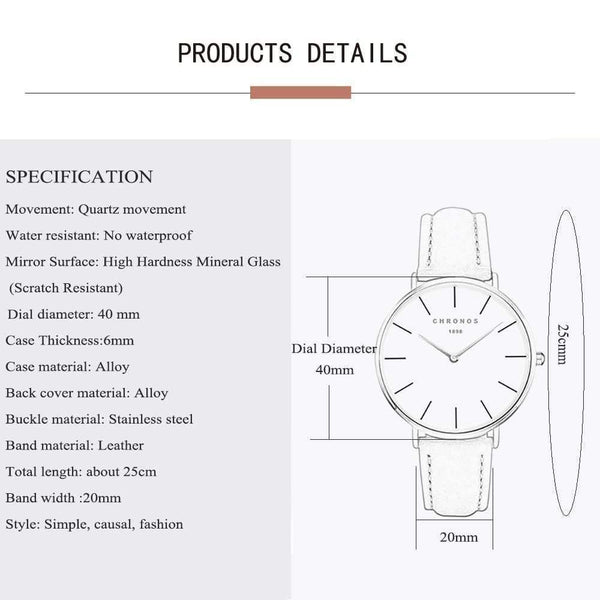 Planet Gates Women Minimalist Wristwatches Fashion Lovers Couples Watch with Leather Strap Clock Simple Relogio Masculino Reloj Mujer