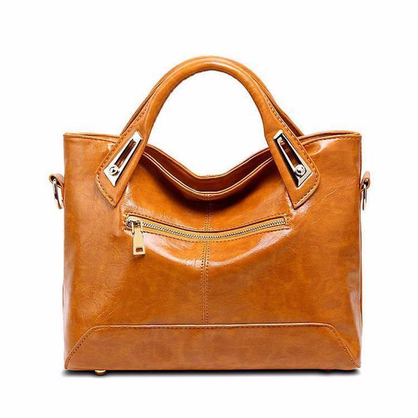 Planet Gates Women Oil Wax Leather Designer Handbags High Quality Shoulder Bags Ladies Handbags Fashion brand PU leather women bags WLHB1398