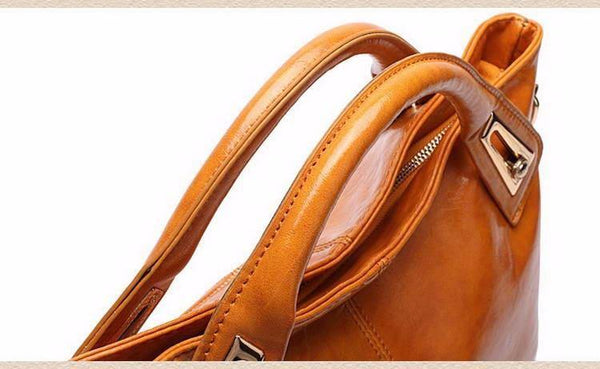 Planet Gates Women Oil Wax Leather Designer Handbags High Quality Shoulder Bags Ladies Handbags Fashion brand PU leather women bags WLHB1398
