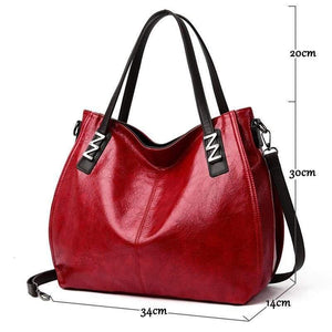 Women Oil Wax Leather Designer Handbags High Quality Shoulder Bags Ladies PU Leather Women Bags