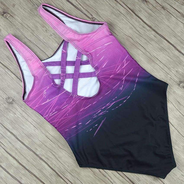 Planet Gates Women One Piece Bikini Monokini Swimsuit Beach Backless Swimwear BeachWear women sports clothing swimming suit for woman