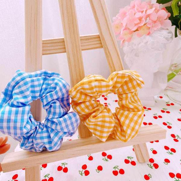Women Printed Scrunchie Elastic Hair Bands For Girls Ponytail Holder Rubber Band Hair Rope Head Wear Hair Accessories