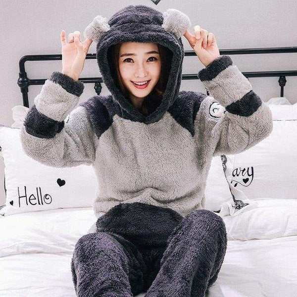 Planet Gates Women Pyjama / XL Men's Thicken Warm Pajama Sets Couples Winter Soft Flannel Pajama Cars Printing Long Sleep Lounge