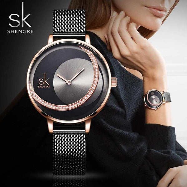 Planet Gates Women Quartz Watch Creative Thin Ladies Wrist Watch For Montre Femme  Female Clock relogio feminino