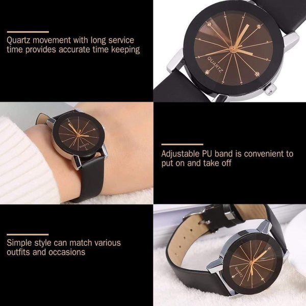 Planet Gates Women Quartz Watches Relogio Masculinos Fashion Dial Time Men Clock Leather Dress Round Case Hour Lovers Watch Bayan Kol Saat