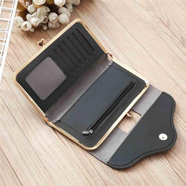 Planet Gates Women's Fashion Leather Wallet Women's Handbag Women's Long Wallets Clutch Money Bag Ladies' Card Holder A30