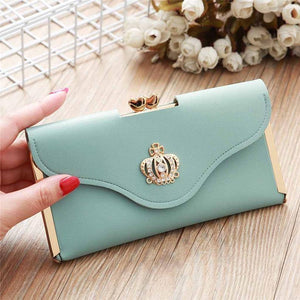 Planet Gates Women's Fashion Leather Wallet Women's Handbag Women's Long Wallets Clutch Money Bag Ladies' Card Holder A30