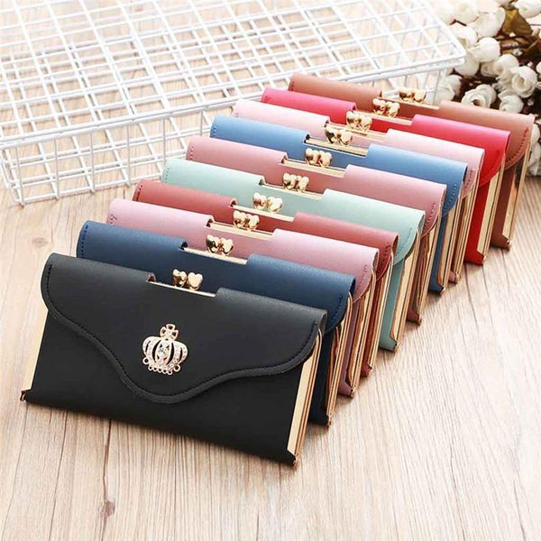 Planet Gates Women's Fashion Leather Wallet Women's Handbag Women's Long Wallets Clutch Money Bag Ladies' Card Holder A30