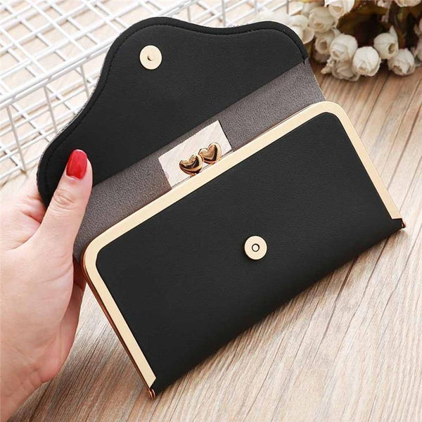Planet Gates Women's Fashion Leather Wallet Women's Handbag Women's Long Wallets Clutch Money Bag Ladies' Card Holder A30