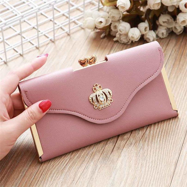 Planet Gates Women's Fashion Leather Wallet Women's Handbag Women's Long Wallets Clutch Money Bag Ladies' Card Holder A30