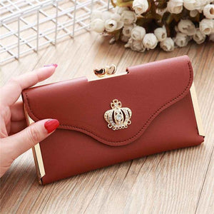 Planet Gates Women's Fashion Leather Wallet Women's Handbag Women's Long Wallets Clutch Money Bag Ladies' Card Holder A30