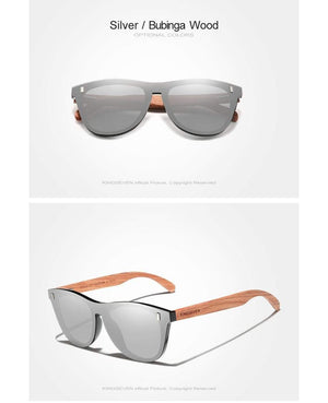 Planet Gates Women's Glasses Natural Bubinga Wooden Sunglasses Men Polarized Fashion Sun Glasses Original Wood Oculos de sol