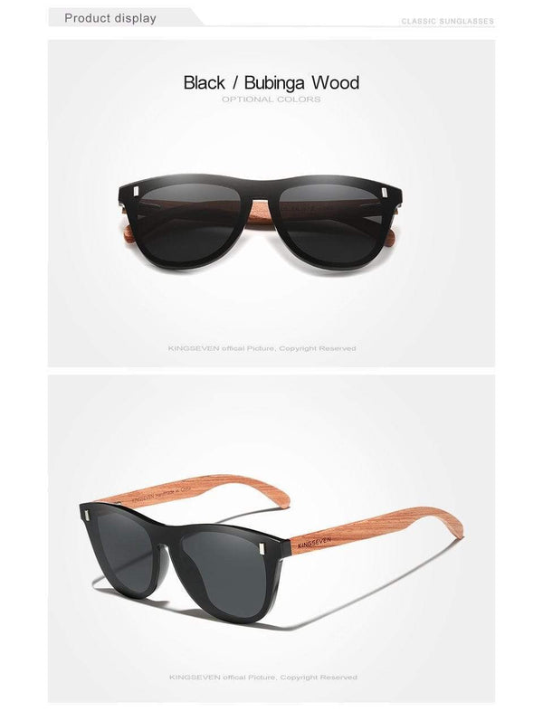 Planet Gates Women's Glasses Natural Bubinga Wooden Sunglasses Men Polarized Fashion Sun Glasses Original Wood Oculos de sol