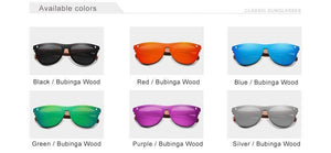 Planet Gates Women's Glasses Natural Bubinga Wooden Sunglasses Men Polarized Fashion Sun Glasses Original Wood Oculos de sol