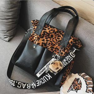 Planet Gates Women's Handbags Famous Fashion Brand Leopard Print Shoulder Bags Ladies Totes Simple Tassel Women Messenger Bag Female