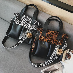 Planet Gates Women's Handbags Famous Fashion Brand Leopard Print Shoulder Bags Ladies Totes Simple Tassel Women Messenger Bag Female