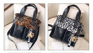 Planet Gates Women's Handbags Famous Fashion Brand Leopard Print Shoulder Bags Ladies Totes Simple Tassel Women Messenger Bag Female