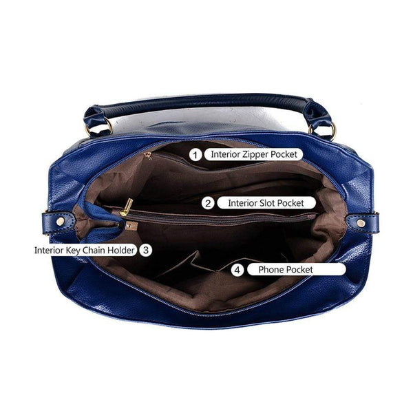 Planet Gates Women's Handbags Quality Female Hobos Single Shoulder Bags Vintage Solid Multi-pocket Ladies Totes Bolsas Sac