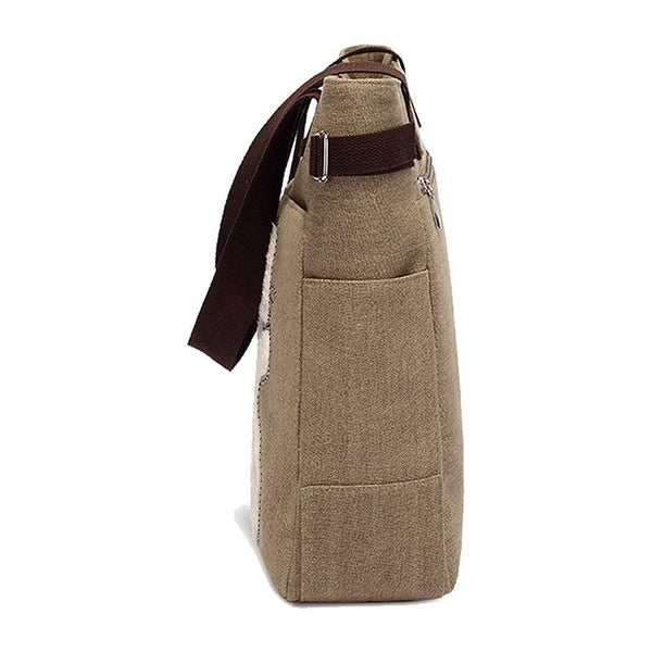 Planet Gates Women's messenger handbag canvas bag with cute cat small shopping shoulder bag