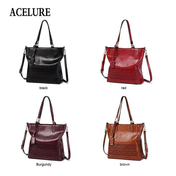 Planet Gates Women's Shoulder Bag Female PU Leather Handbag Women Bags Designer High Quality Hollow Out Large Capacity Tote Bag
