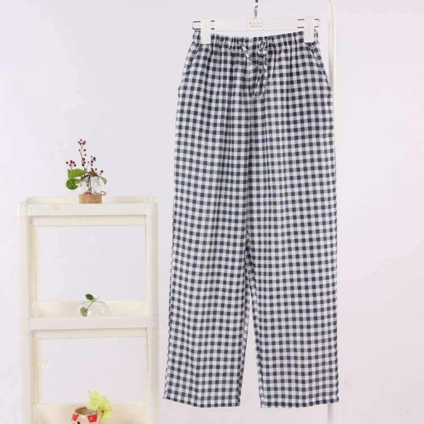 Planet Gates Women's Sleep Bottoms Pajamas Pants Ladies Underwear Trousers Polka Dot Women Lounge Pants Loose Cotton Home Pant E1172