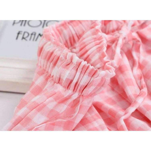 Planet Gates Women's Sleep Bottoms Pajamas Pants Ladies Underwear Trousers Polka Dot Women Lounge Pants Loose Cotton Home Pant E1172