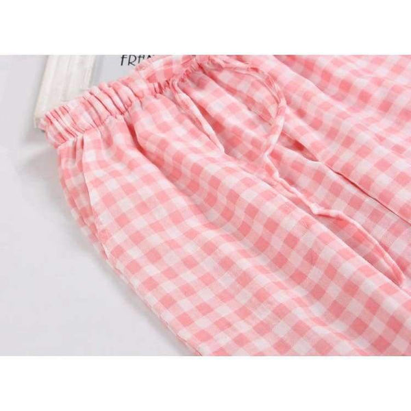 Planet Gates Women's Sleep Bottoms Pajamas Pants Ladies Underwear Trousers Polka Dot Women Lounge Pants Loose Cotton Home Pant E1172