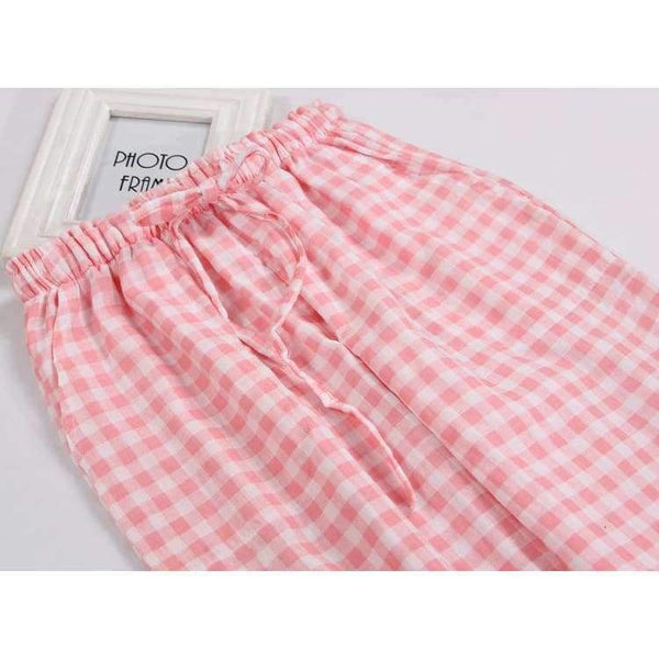 Planet Gates Women's Sleep Bottoms Pajamas Pants Ladies Underwear Trousers Polka Dot Women Lounge Pants Loose Cotton Home Pant E1172