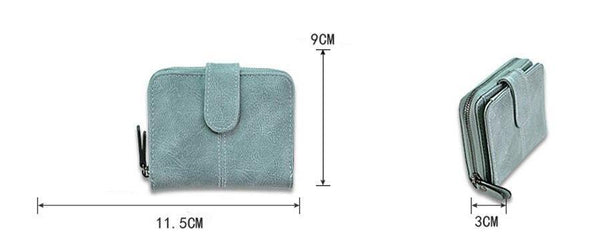 Planet Gates Women's Small Wallet For Credit Card Female Coin Purse Leather Wallet Fashion Short Clutch Lady Solid Mini Purse Women Wallets