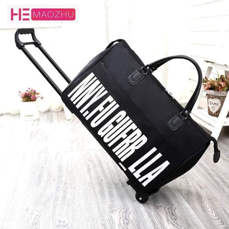 Planet Gates Women's Trolley Luggage Suitcase Brand Casual Roll Folding Boarding Suitcase Travel Bag Wheeled Luggage