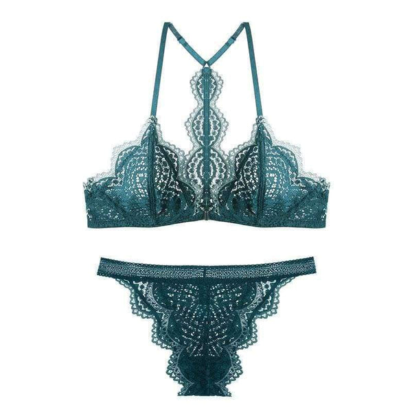 Planet Gates Women's underwear 2018 Women Sexy Lace Lingerie set Front Closure brassiere Fashion Women thin bralette lounge bra set