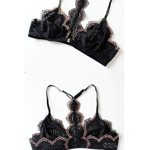 Planet Gates Women's underwear 2018 Women Sexy Lace Lingerie set Front Closure brassiere Fashion Women thin bralette lounge bra set