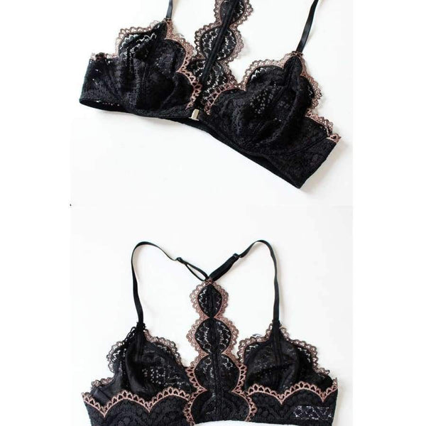 Planet Gates Women's underwear 2018 Women Sexy Lace Lingerie set Front Closure brassiere Fashion Women thin bralette lounge bra set