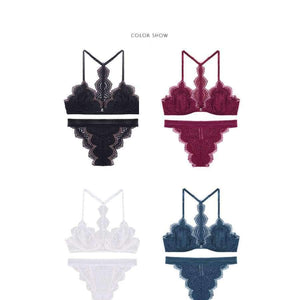 Planet Gates Women's underwear 2018 Women Sexy Lace Lingerie set Front Closure brassiere Fashion Women thin bralette lounge bra set