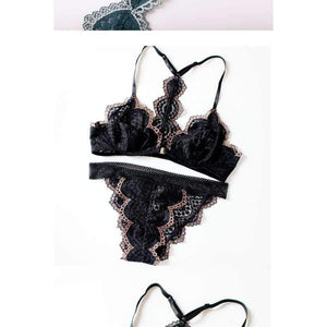 Planet Gates Women's underwear 2018 Women Sexy Lace Lingerie set Front Closure brassiere Fashion Women thin bralette lounge bra set