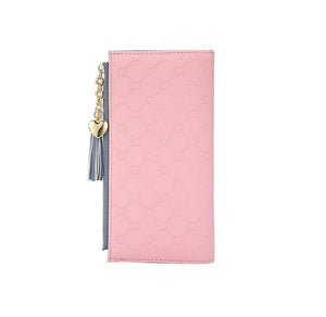 Planet Gates Women's Wallet Ladies Leather PU Purses Hasp Clutch Long Zipper Phone Holder  Female Wallets Tassel Coin Pocket Card Money